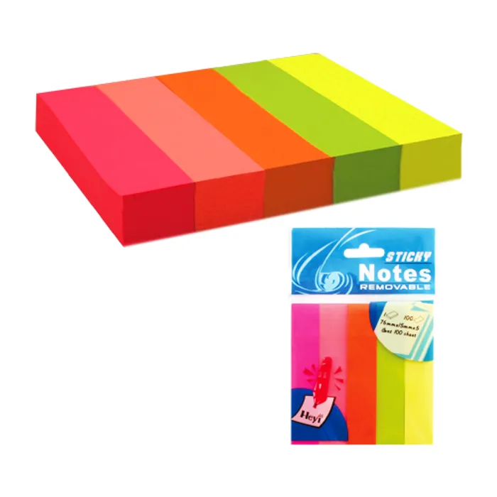 Termék főképe Samolepící bloček 15x75 neon - 5x100listů