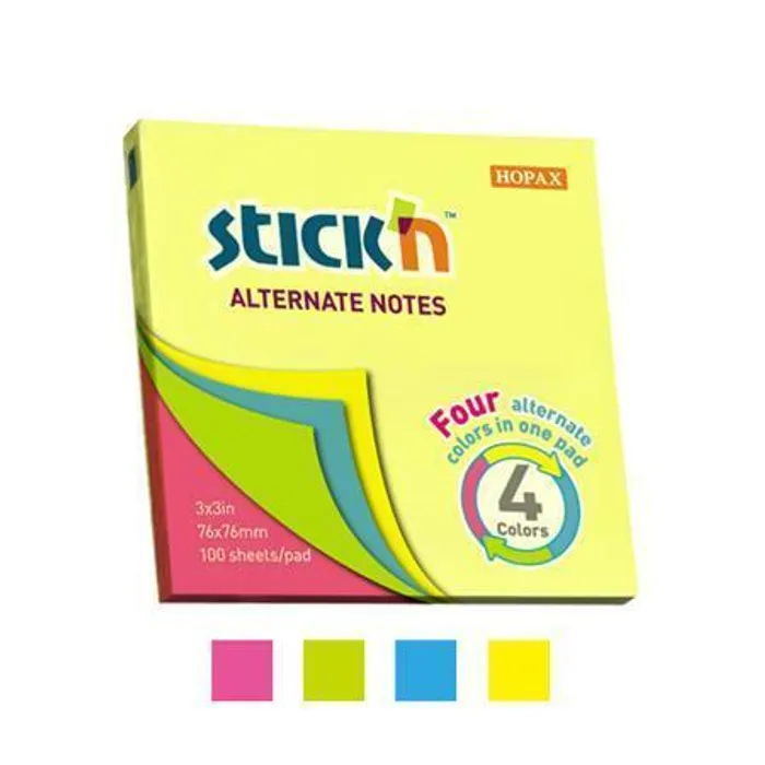 Termék főképe Samolepicí bloček Hopax Stick’n Alternate Neon Notes 76 x 76 mm, 100 listů