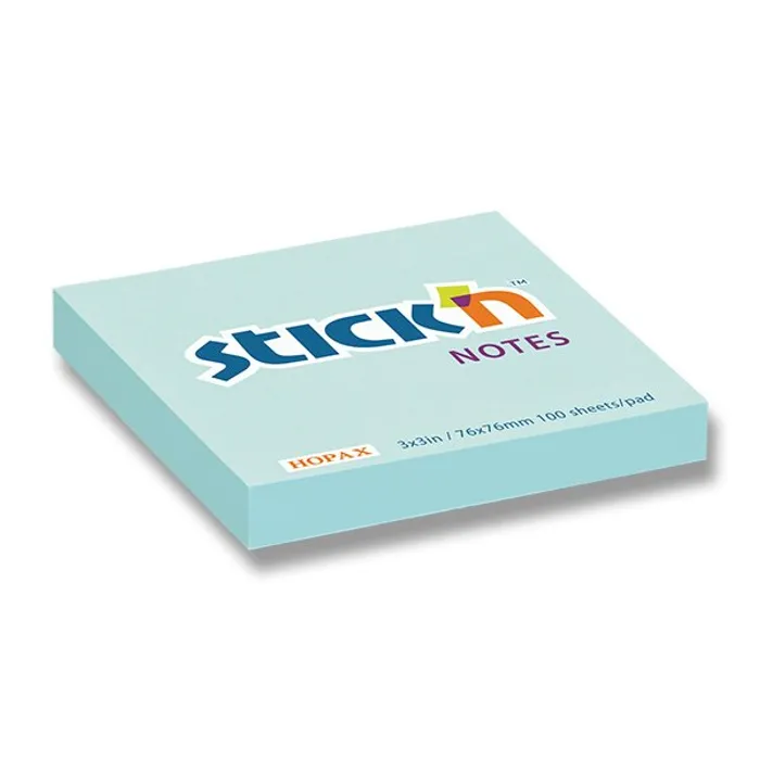 Termék főképe Samolepicí bloček Hopax Stick’n Pastel Notes 76 × 76 mm, 100 listů, modrá