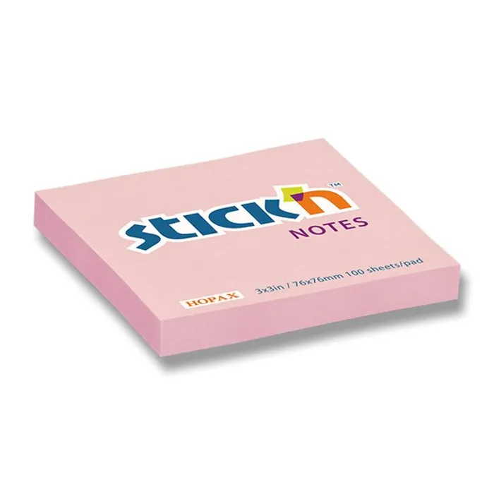 Termék főképe Samolepicí bloček Hopax Stick’n Pastel Notes 76 × 76 mm, 100 listů, růžová