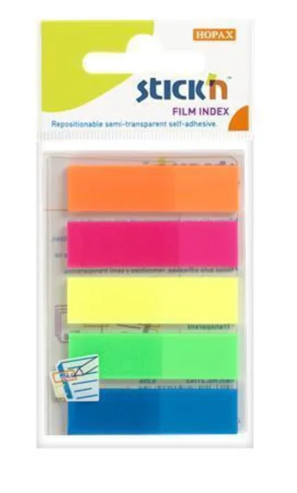 Termék főképe Samolepicí proužky Hopax Stick’n Clearnote 45 x 12 mm, 5 × 25 listů