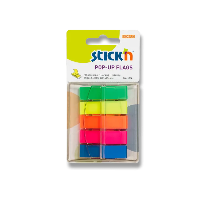 Termék főképe Samolepicí proužky Hopax Stick’n Pop-Up Flags 45 x 12 mm, 5 x 40 ks