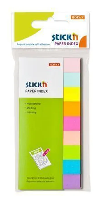 Termék főképe Samolepicí záložky Hopax Stick’n Notes 50 x 12 mm, 9 x 50 listů