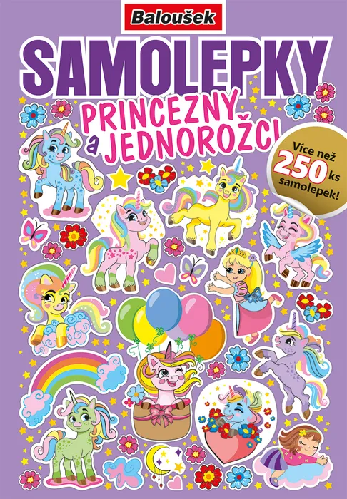 Termék főképe Samolepkový sešit - Princezny a jednorožci