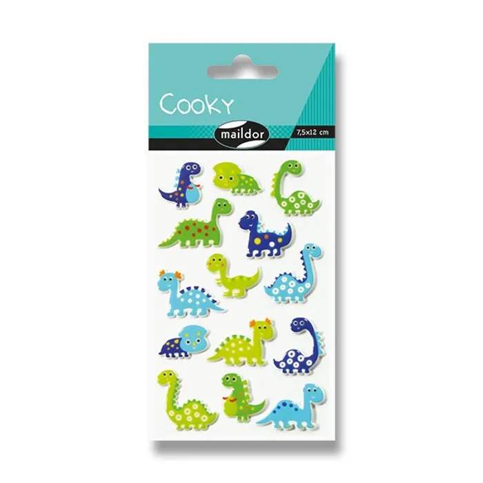 Termék főképe Samolepky Maildor 3D Cooky Dinosauři