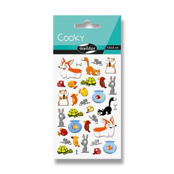 Termék főképe Samolepky Maildor 3D Cooky Domácí zvířátka