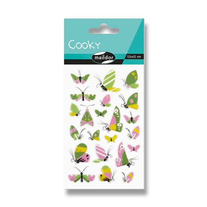 Termék főképe Samolepky Maildor 3D Cooky Motýlci