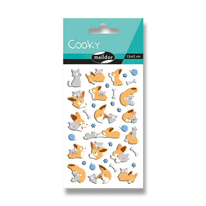 Termék főképe Samolepky Maildor 3D Cooky Pes a kočka