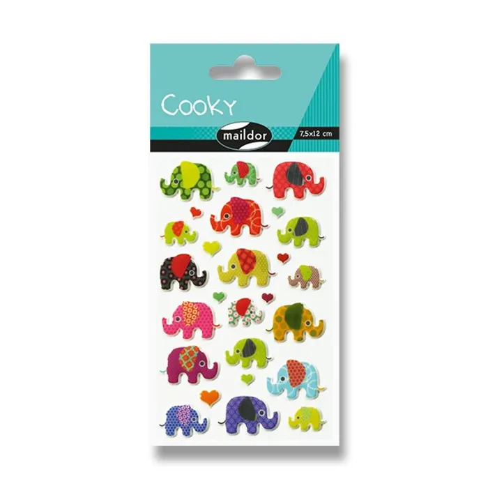 Termék főképe Samolepky Maildor 3D Cooky Sloni
