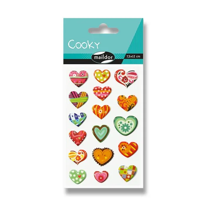 Termék főképe Samolepky Maildor 3D Cooky Srdce