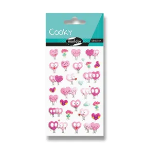 Maildor 3D Cooky Hearts szerelmes matricák