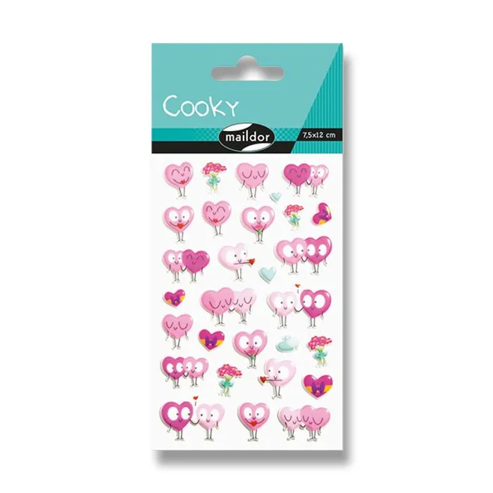 Termék főképe Samolepky Maildor 3D Cooky Zamilovaná srdíčka