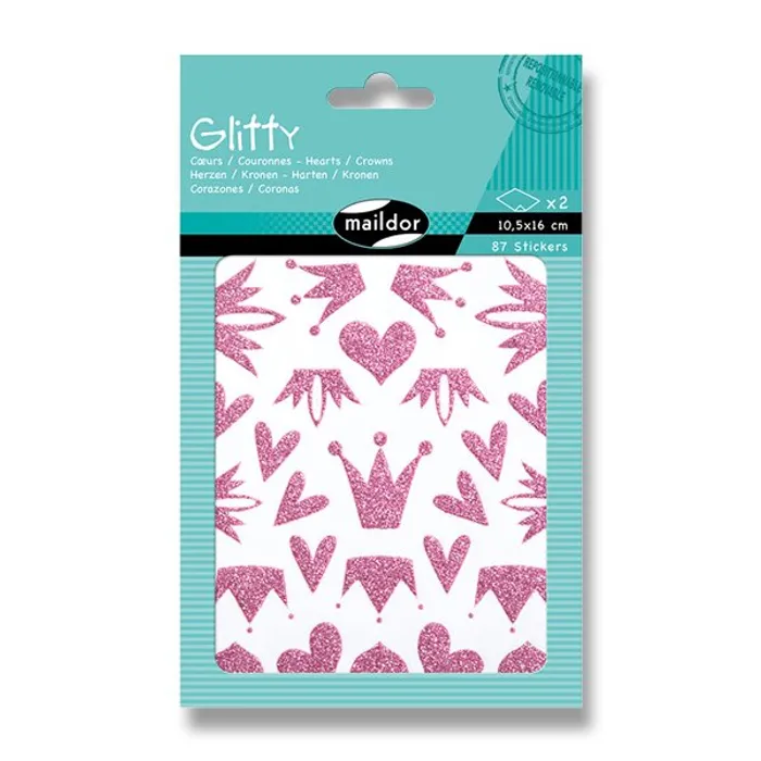 Termék főképe Samolepky Maildor Glitty Srdce a korunka