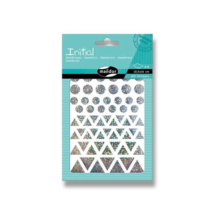 Termék főképe Samolepky Maildor Initial Holographic Geometrické