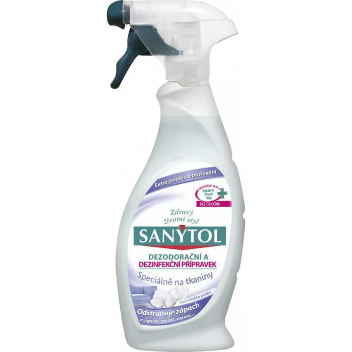 Termék főképe Sanytol Dezodorační a dezinfekční přípravek speciálně na tkaniny rozprašovač 500 ml