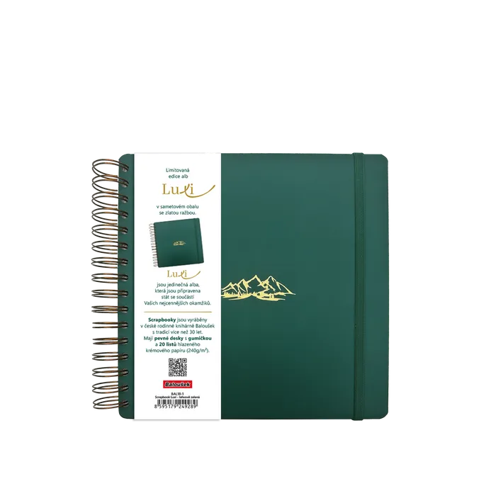 Termék főképe Scrapbook Luxi - 210x210 - lamino - lahvově zelená