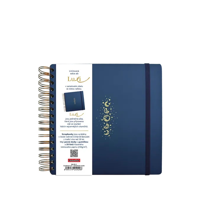 Termék főképe Scrapbook Luxi - 210x210 - lamino - námořnická modrá