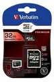 SecureDigital SDHC 32GB micro memóriakártya, Class 10, adapterrel, Verbatim