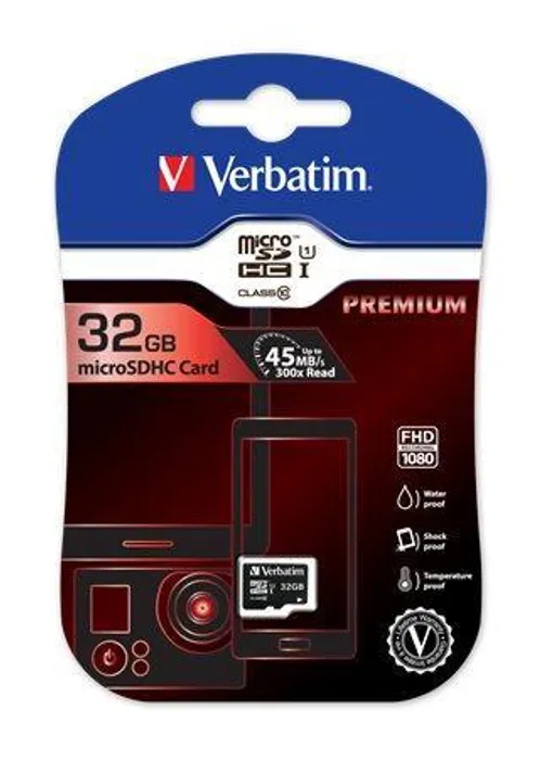 Termék főképe SecureDigital SDHC 32GB micro paměťová karta , Class 10, Verbatim