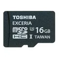 SecureDigital SDHC „Exceria” 16 GB mikro memóriakártya, UHS 3, adapterrel, TOSHIBA