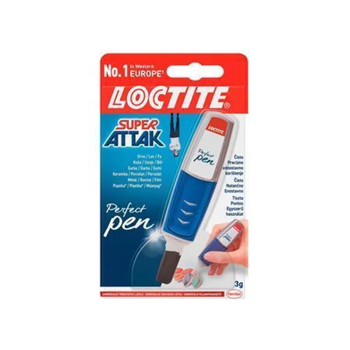 Termék főképe Sekundové lepidlo "Loctite Super Attak Perfect Pen", 3 g, HENKEL