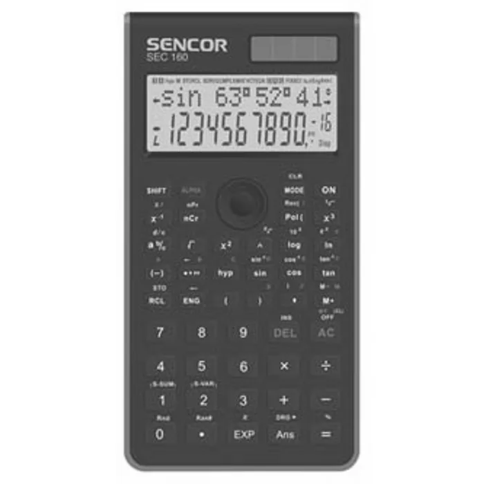 Termék főképe Sencor Kalkulačka SEC 160 BU, modrá, školní, dvanáctimístná