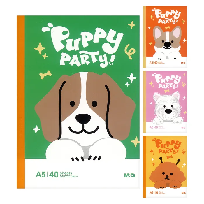Termék főképe Sešit linkovaný A5 M&G Puppy Party! (4 designy)