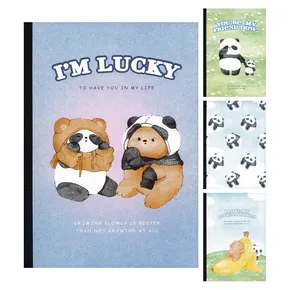 M&G A5 linkolt füzet /40 lap Panda és Medve (4 dizájn)