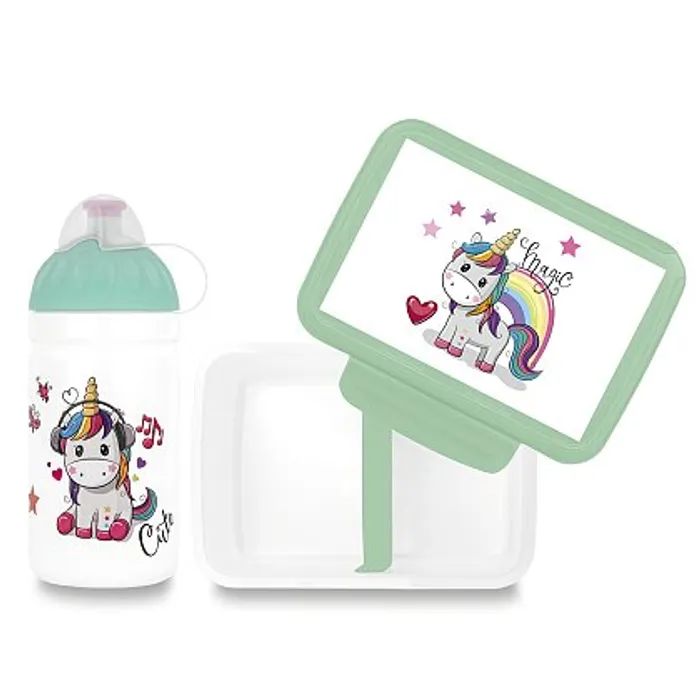 Termék főképe Set Zdravá lahev 0,5 l a Zdravá sváča - Magic unicorn