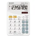 Sharp számológép EL-M332BWH, fehér, asztali, tíz számjegyű