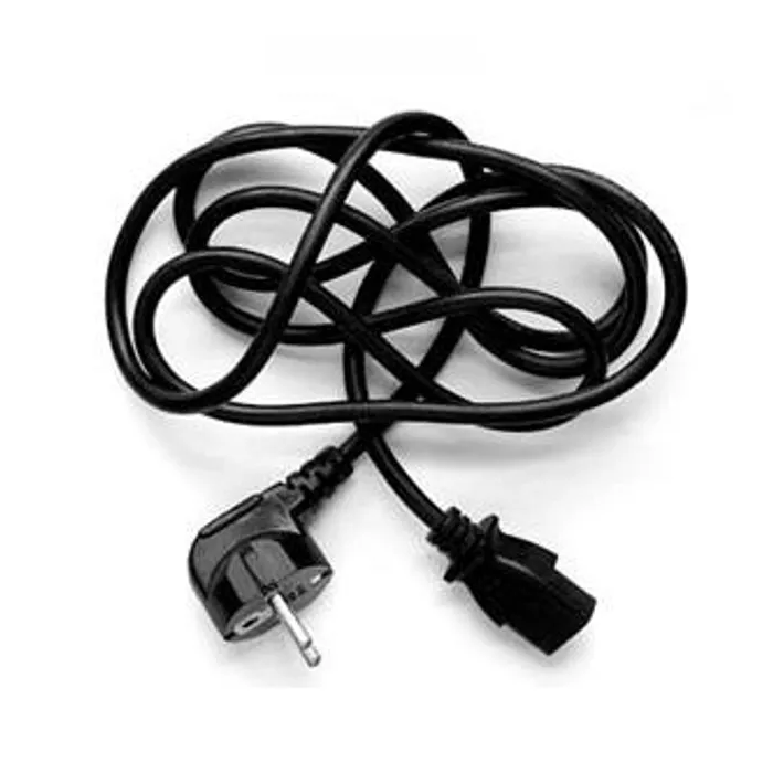 Termék főképe Síťový kabel 230V napájecí, CEE7 (vidlice)-C13, 3m, VDE approved, černý, Logo