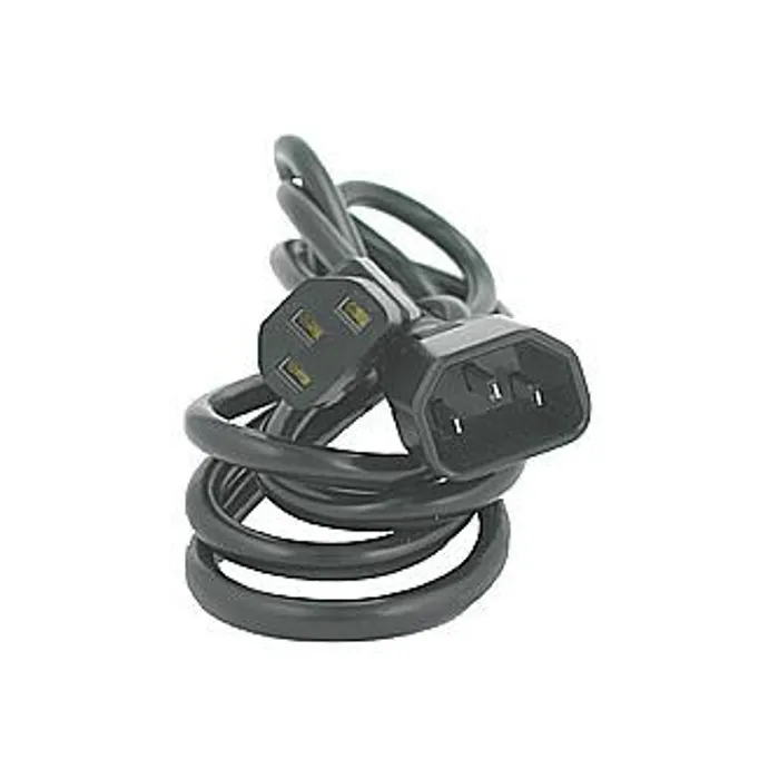 Termék főképe Síťový kabel 230V prodlužovací, C13-C14, 2m, VDE approved, černý