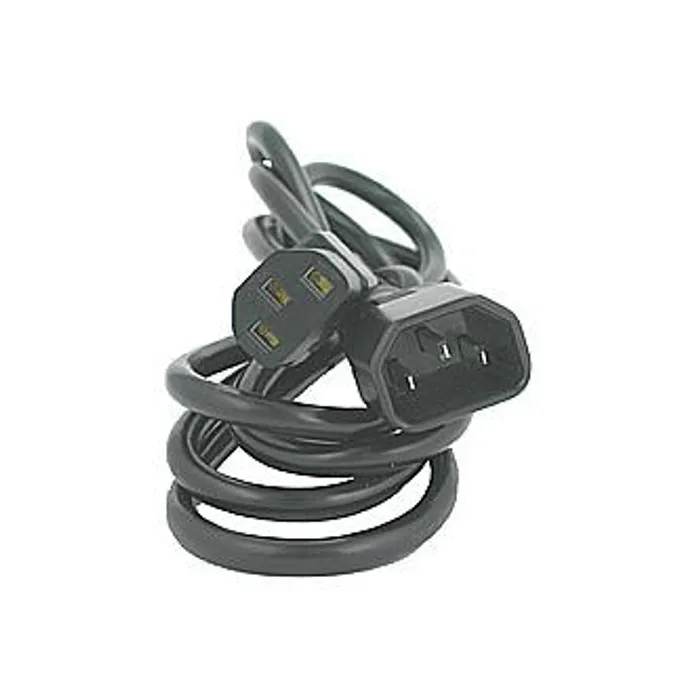 Termék főképe Síťový kabel 230V prodlužovací, C13-C14, 3m, VDE approved, černý, Logo