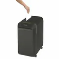"Microshred LX221" iratmegsemmisítő, fekete, keresztmikrovágás, 18 lap, FELLOWES