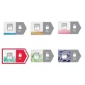 Aprítógép "Momentum X406", 6 lapos, konfetti, REXEL