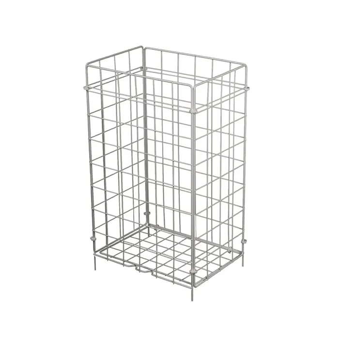 Termék főképe Skládací drátěný odpadkový koš bílý, 50 l [1 ks]
