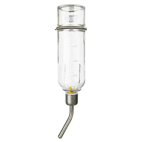 Üveg itató fém itatóval csincsillák és nyulak számára 500 ml