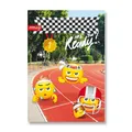 Iskolai füzet Emoji A4, vonalas, 40 lapos, motívumkeverék