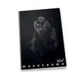 Iskolai füzet Pigna Monocromo Black A5, vonalas, motívumkeverék