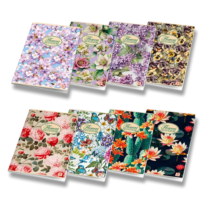 Termék főképe Školní sešit Pigna Nature Flowers A4, linkovaný, 40 listů, mix motivů