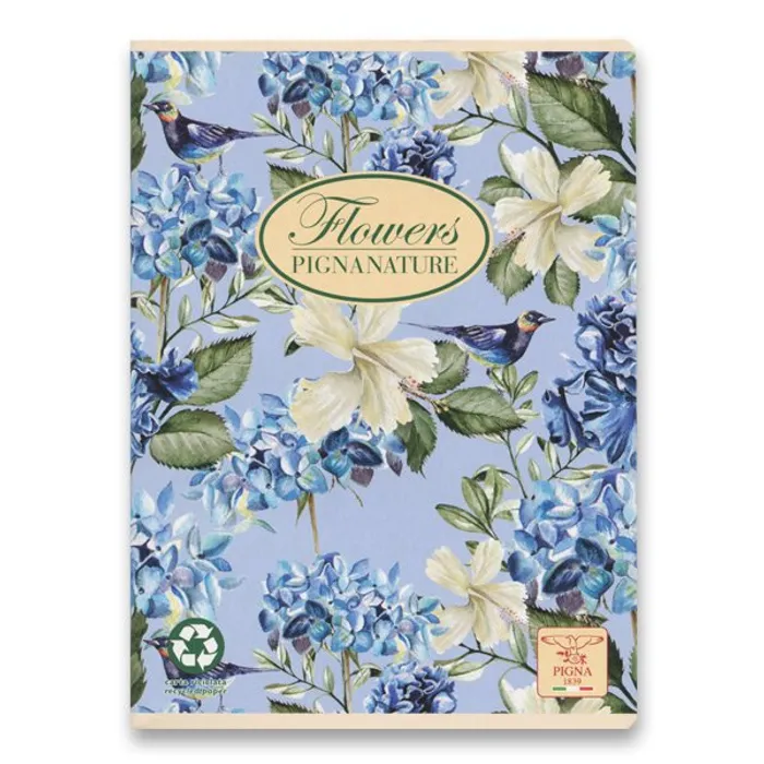 Termék főképe Školní sešit Pigna Nature Flowers A5, čistý, 40 listů, mix motivů