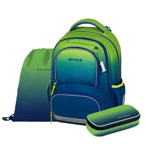 OXY NEXT Ombre Green iskolai szett [3 db]