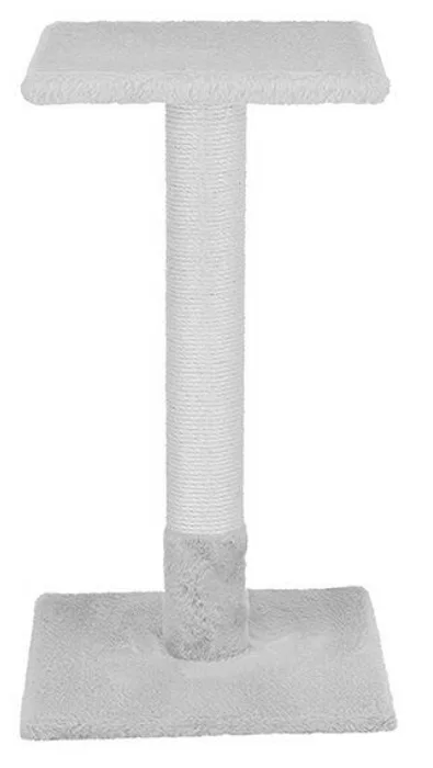Termék főképe Škrabací sloupek BEANA, 69 cm, králičí plyš, modrošedá - LIMITOVANÁ NABÍDKA