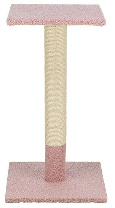 Termék főképe Škrabací sloupek BEANA, 69 cm, teddy plyš, starorůžová - LIMITOVANÁ NABÍDKA