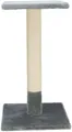 BEANA karcolóoszlop pihenővel, 9 cm / 69 cm, szizál/plüss, szürke