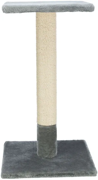 Termék főképe Škrabací sloupek BEANA s odpočívadlem, 9 cm / 69 cm, sisal/plyš, šedá