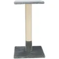 BEANA karcolóoszlop pihenővel, 9 cm / 69 cm, szizál/plüss, szürke