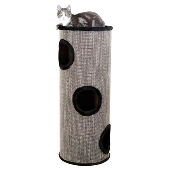 Termék főképe Škrabací válec pro kočky TOWER AMADO, 100cm, šedý melír/černá