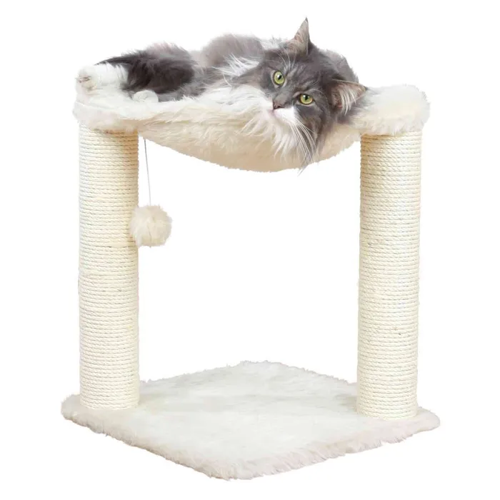 Termék főképe Škrábadlo BAZA dva sloupky s lehátkem 50cm - krémové