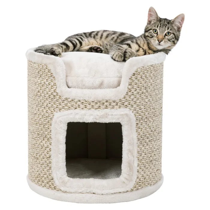 Termék főképe Škrabadlo kočičí věž RIA 37 cm světle šedé/přírodní